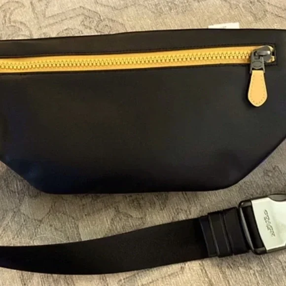 Track Belt Bag In Colorblock Signature Canvas
